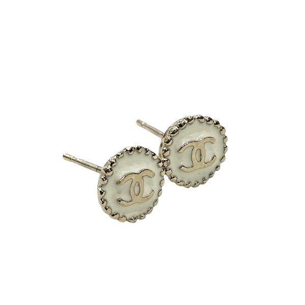 Chanel Gold B18c Coco Mark Brand Accessories Earrings Ladies