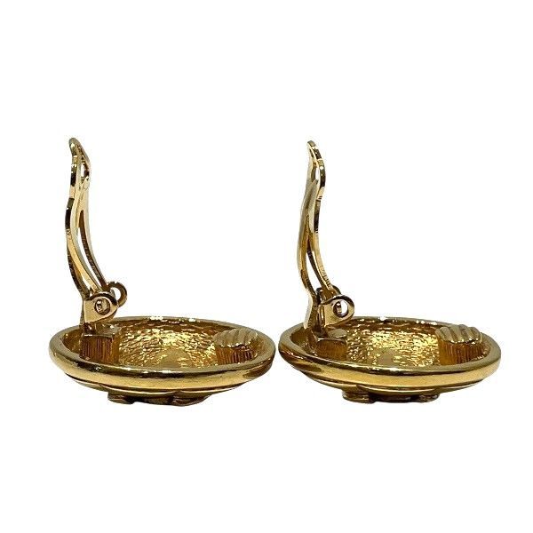 Chanel Cocomark Gold Brand Accessories Earring Women's