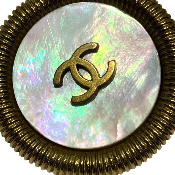 Chanel Cocomark 94p Shell Brand Accessories Earring Ladies