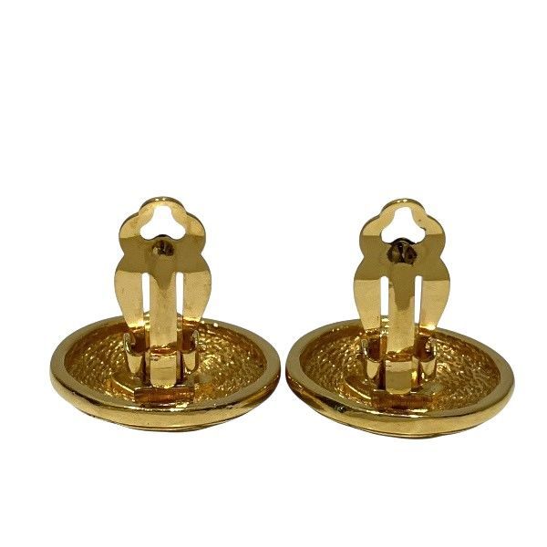 Chanel Cocomark Gold Brand Accessories Earring Women's