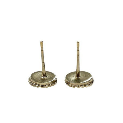 Chanel Gold B18c Coco Mark Brand Accessories Earrings Ladies