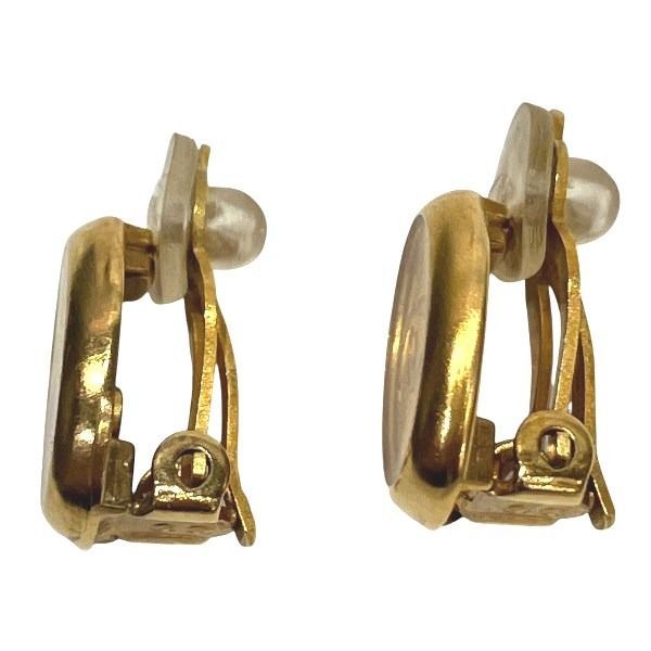 Chanel 99a Coco Mark Gold Brand Accessories Earring Women's