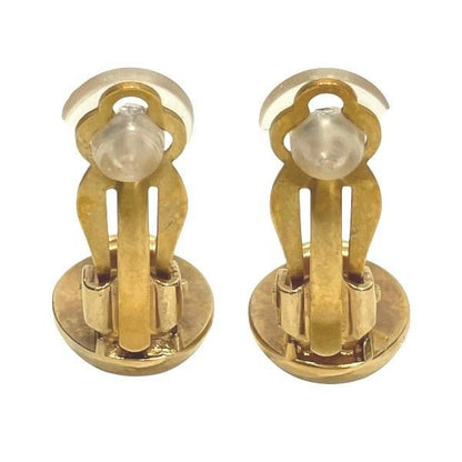 Chanel 99a Coco Mark Gold Brand Accessories Earring Women's