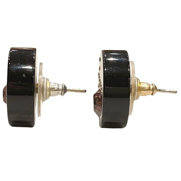 Chanel Cocomark 04a Rhinestone Brand Accessories Earrings Women's