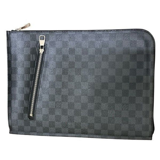 Louis Vuitton Damier Graphite Poche Document N48247 Bag Clutch Bag Second Bag