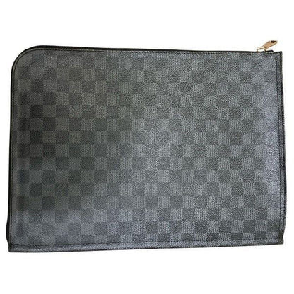 Louis Vuitton Damier Graphite Poche Document N48247 Bag Clutch Bag Second Bag