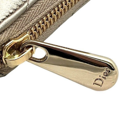 Chris Dior Lady Dior Voyage S0007onmj Round Zipper Long Wallet Ladies