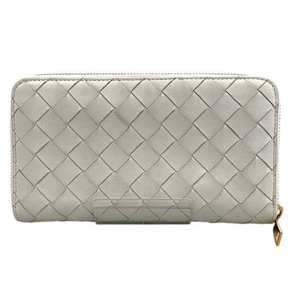 Bottega Veneta Intrecciato Heart Round Zipper Long Wallet Unisex