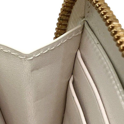 Bottega Veneta Intrecciato Heart Round Zipper Long Wallet Unisex