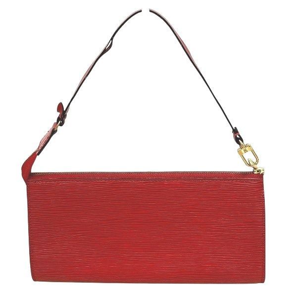 Louis Vuitton Epi Pochette Accessory Soir Castilian Red M52947 Bag Handbag