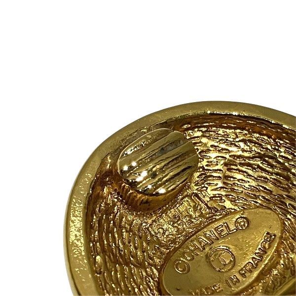 Chanel Cocomark Gold Brand Accessories Earring Women's