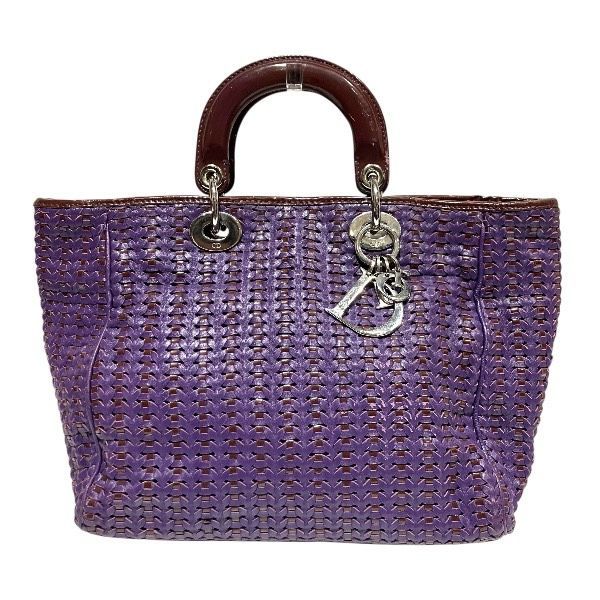 Dior Cannage Lady Dior Purple Bag Handbag Ladies