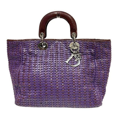 Dior Cannage Lady Dior Purple Bag Handbag Ladies