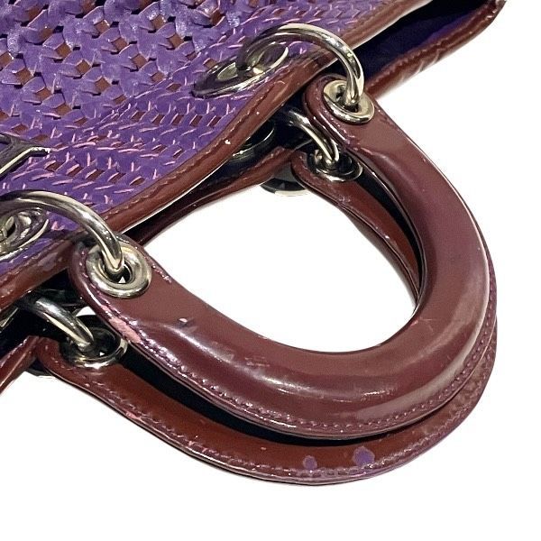 Dior Cannage Lady Dior Purple Bag Handbag Ladies