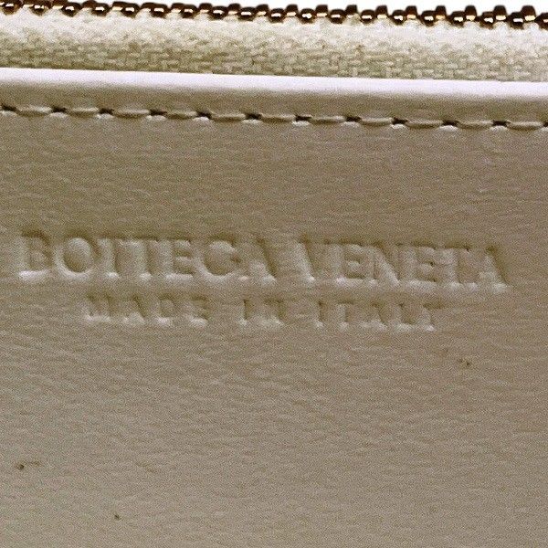 Bottega Veneta Intrecciato Heart Round Zipper Long Wallet Unisex
