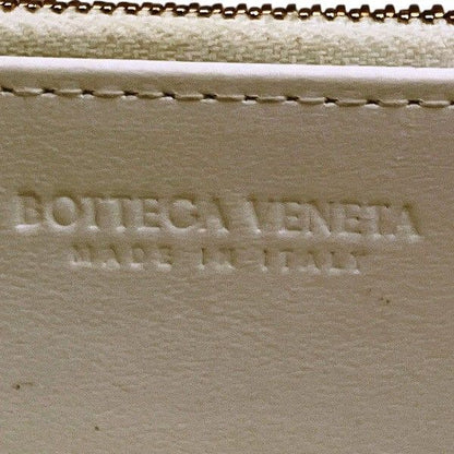 Bottega Veneta Intrecciato Heart Round Zipper Long Wallet Unisex