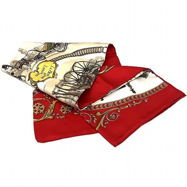 Hermes Carre90 Long Chien's Walk LA Promenade de Longchamps Brand Accessories