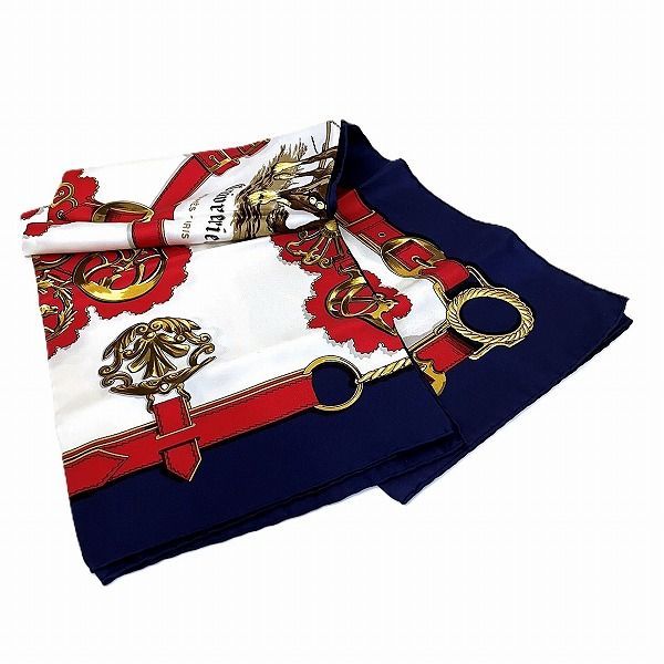 Hermes Carre 90 Cuivreries Copperwork Brand Accessories Scarf Women's