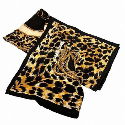 Dior Logo Animal Brand Accessories Scarf Women's