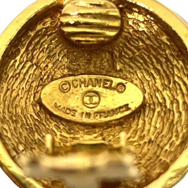 Chanel Cocomark Gold Brand Accessories Earring Women's