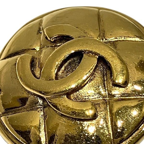 Chanel Cocomark Gold Brand Accessories Earring Women's