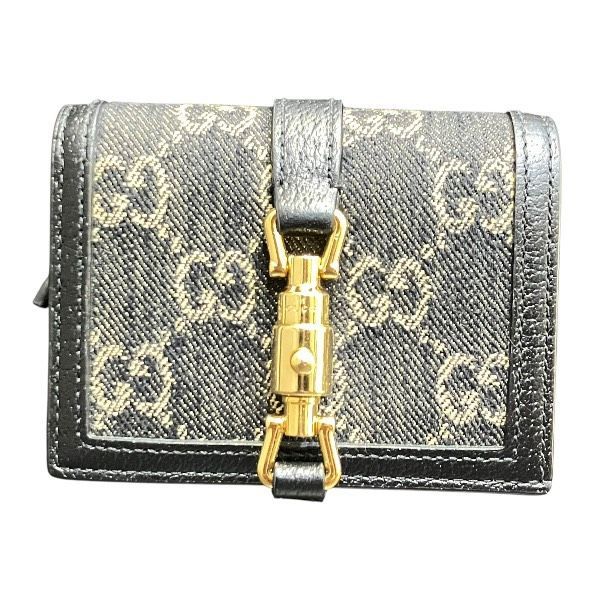 Gucci Jackie 1961 645536 Bifold Wallet with Piston Detail Women's