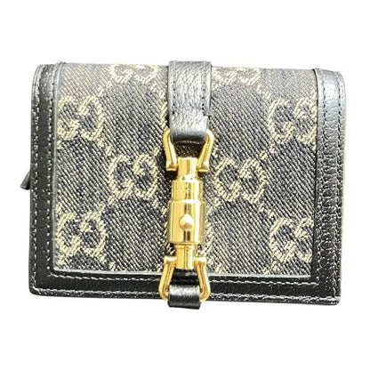 Gucci Jackie 1961 645536 Bifold Wallet with Piston Detail Women's