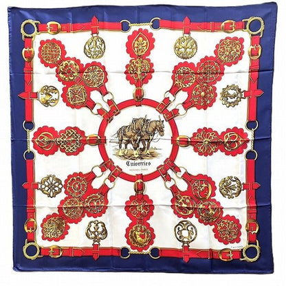 Hermes Carre 90 Cuivreries Copperwork Brand Accessories Scarf Women's