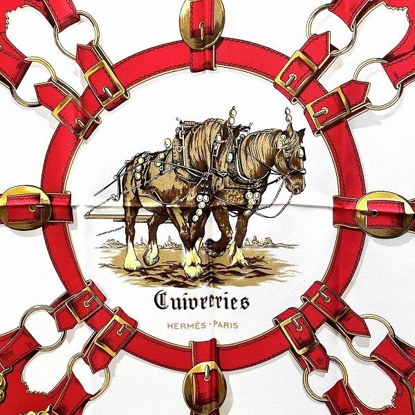 Hermes Carre 90 Cuivreries Copperwork Brand Accessories Scarf Women's