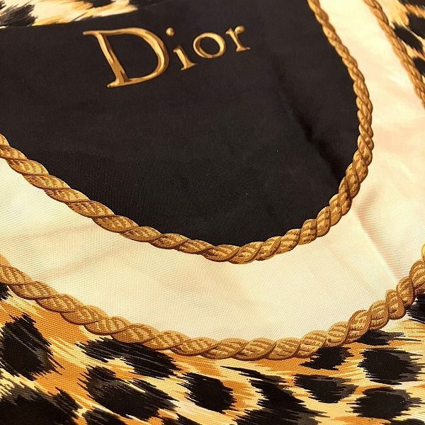 Dior Logo Animal Brand Accessories Scarf Women's