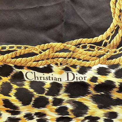 Dior Logo Animal Brand Accessories Scarf Women's