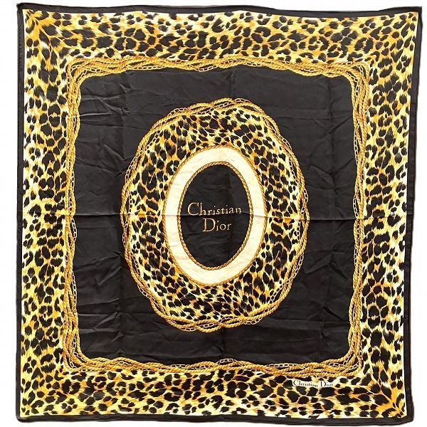 Dior Logo Animal Brand Accessories Scarf Women's