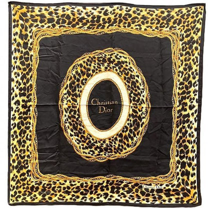 Dior Logo Animal Brand Accessories Scarf Women's
