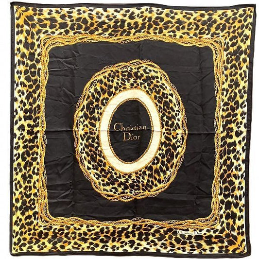 Dior Logo Animal Brand Accessories Scarf Women's