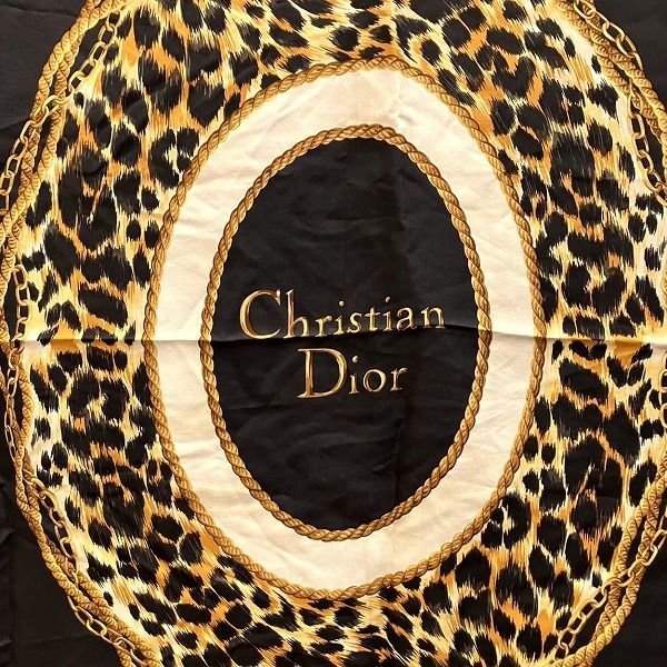 Dior Logo Animal Brand Accessories Scarf Women's