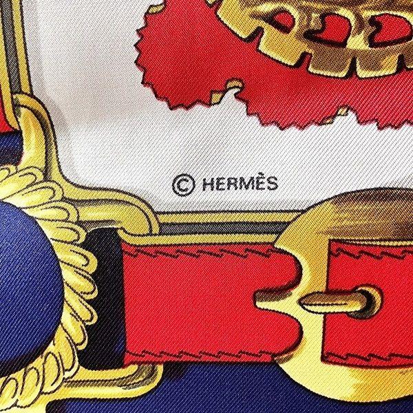 Hermes Carre 90 Cuivreries Copperwork Brand Accessories Scarf Women's