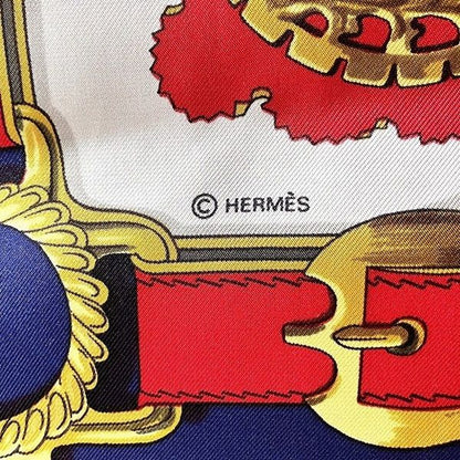 Hermes Carre 90 Cuivreries Copperwork Brand Accessories Scarf Women's