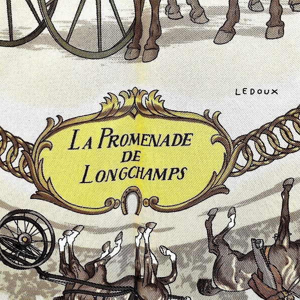 Hermes Carre90 Long Chien's Walk LA Promenade de Longchamps Brand Accessories