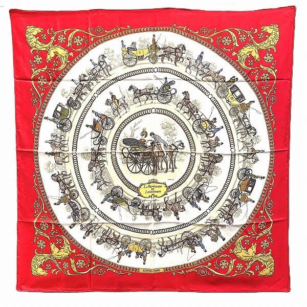 Hermes Carre90 Long Chien's Walk LA Promenade de Longchamps Brand Accessories