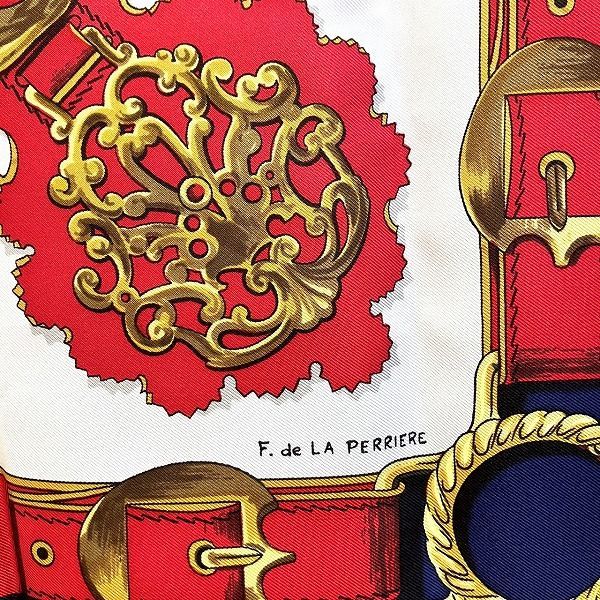 Hermes Carre 90 Cuivreries Copperwork Brand Accessories Scarf Women's