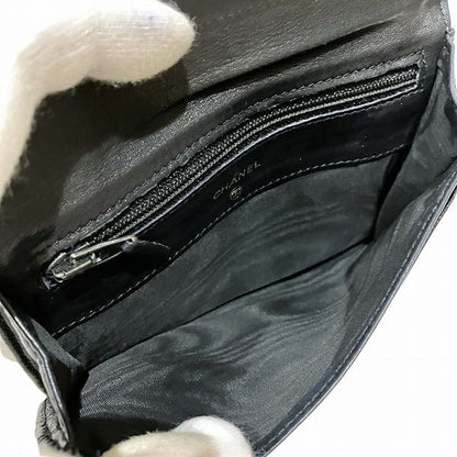 Chanel A01433 Coco Mark Caviar Skin Bifold Wallet Women's