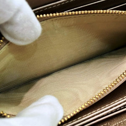 Chris Dior Lady Dior Voyage S0007onmj Round Zipper Long Wallet Ladies