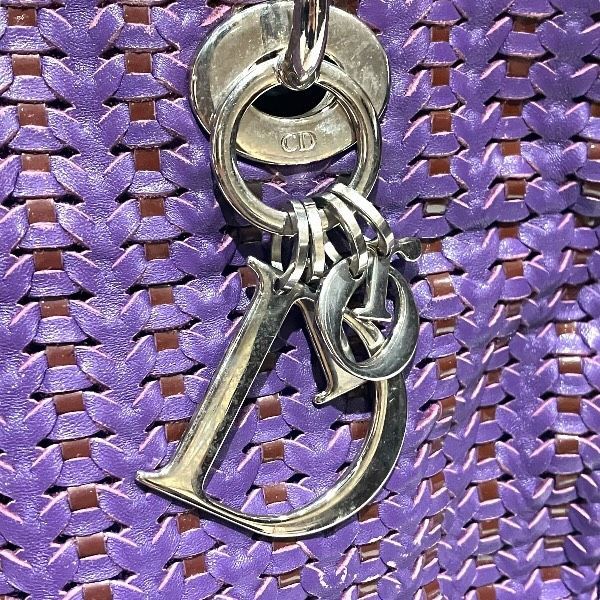 Dior Cannage Lady Dior Purple Bag Handbag Ladies