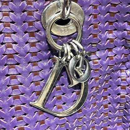 Dior Cannage Lady Dior Purple Bag Handbag Ladies