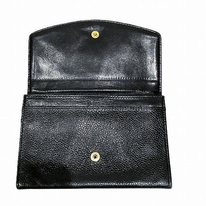 Chanel A01433 Coco Mark Caviar Skin Bifold Wallet Women's