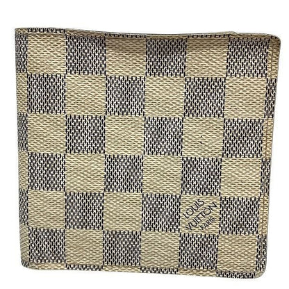 Louis Vuitton Damier Azure Portefeuille Marco N60018 Wallet Bifold Wallet Unisex