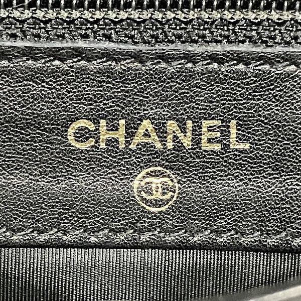 Chanel A01433 Coco Mark Caviar Skin Bifold Wallet Women's