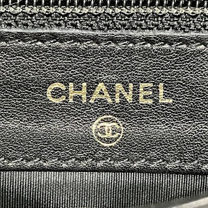Chanel A01433 Coco Mark Caviar Skin Bifold Wallet Women's