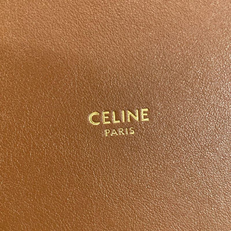 Celine Handbag 16 Bucket Bag Ivory and Brown