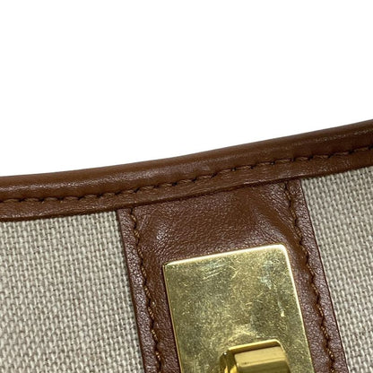 Celine Handbag 16 Bucket Bag Ivory and Brown